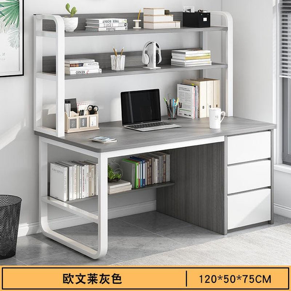 Study Table With Bookshelf Corner Desk Simple Desk Bookcase Integrated Corner Computer Desk