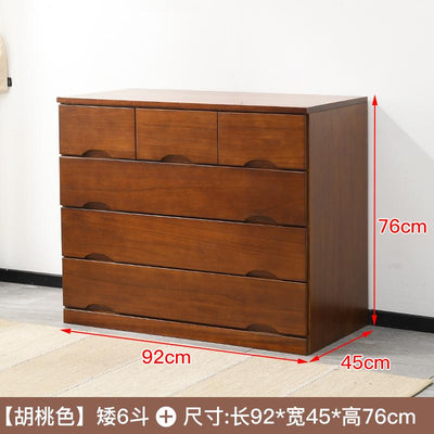 (No Need To Install) Solid Wood Storage Cabinet Modern Simple Chest Of Drawers American Bedroom