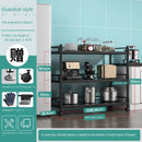 Stainless Steel Floor Type Multi-layer Microwave Oven Kitchen Utensils Pot Rack Storage Movable
