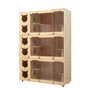 Solid Wood Villa Display Cat House Breeding Foster Cage Pet Cabinet