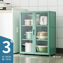 Kitchen Cabinet Multi-layer Kitchen Rack Bedroom Bookshelf Cabinet Home Sideboard Cabinet