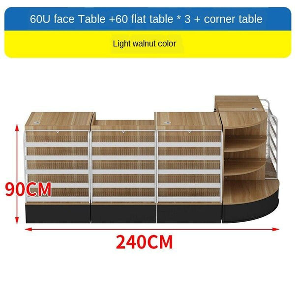 Xibolai Supermarket Pharmacy Convenience Cashier Desk Store Shelf Storage Household Display Cabinet