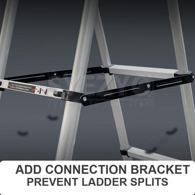 Syezyo Aluminum Alloy Ladder Thickened Multi-function Telescopic Engineering Portable Herringbone