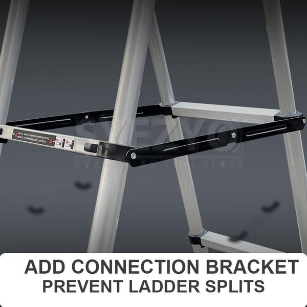 Syezyo Aluminum Alloy Ladder Thickened Multi-function Telescopic Engineering Portable Herringbone