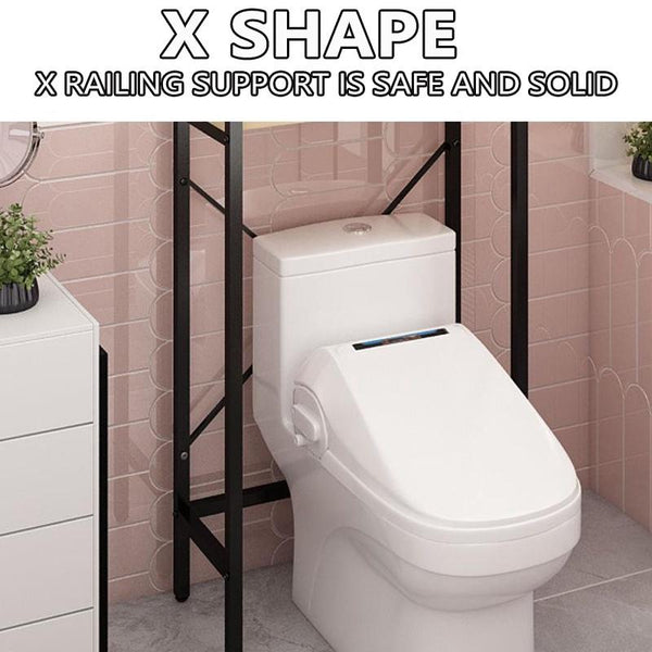 PYGH Washing Machine Rack Flip Washing Machine Bathroom Storage Rack Toilet Storage Rack