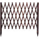 Wooden Fence Anti-corrosion Carbonized Retractable Wooden Fence Yard Fence Durable And Stable Yard