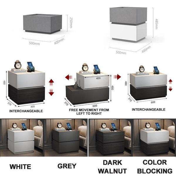 Bedside Table Modern Minimalist Bedroom Creative Nordic Living Room Storage Cabinet Set Diy Storage