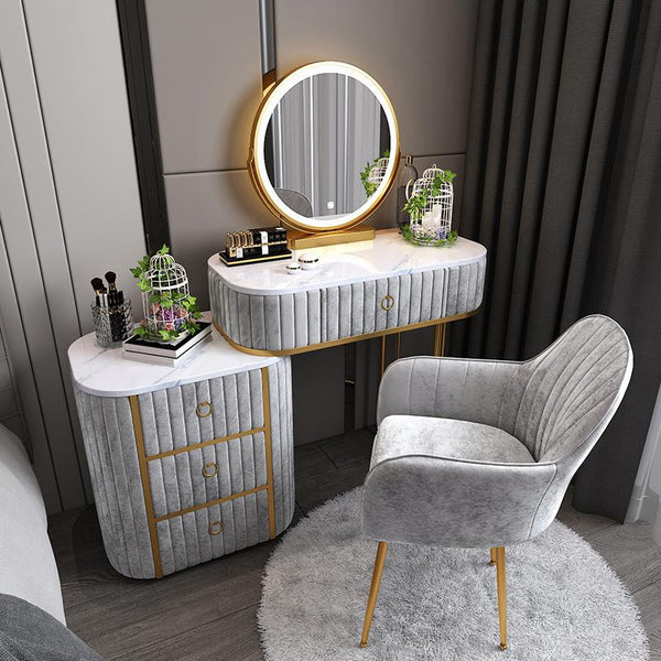Luxury Marble Light Bedroom Net Red Style Modern Simple Storage Cabinet One Small Family Dressing