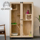 Cat Cage Family Indoor Cat Nest Solid Wood Cat Villa Luxury Cat House Cat Cabinet Cat House