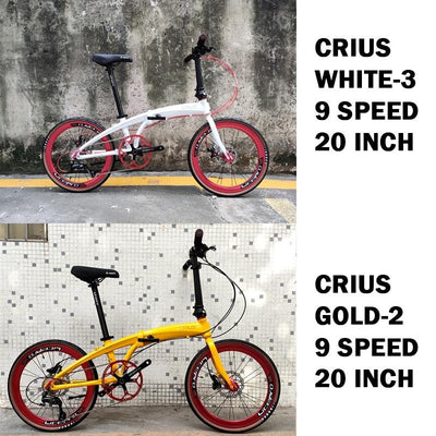Hot Sale Crius Foldable Bicycle Shimano 11 Speed 20 Inch Bicycle Velocity Aluminum Alloy Frame Disc