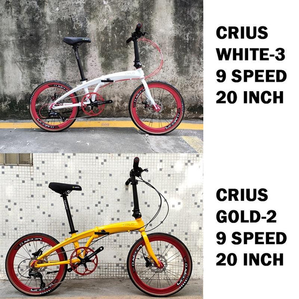 Hot Sale Crius Foldable Bicycle Shimano 11 Speed 20 Inch Bicycle Velocity Aluminum Alloy Frame Disc