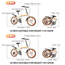 SSPU X4 Foldable bicycle Folding Bike 20 Inch 7 Speed Dolphin Frame Double Disc Brake Adult Outdoor
