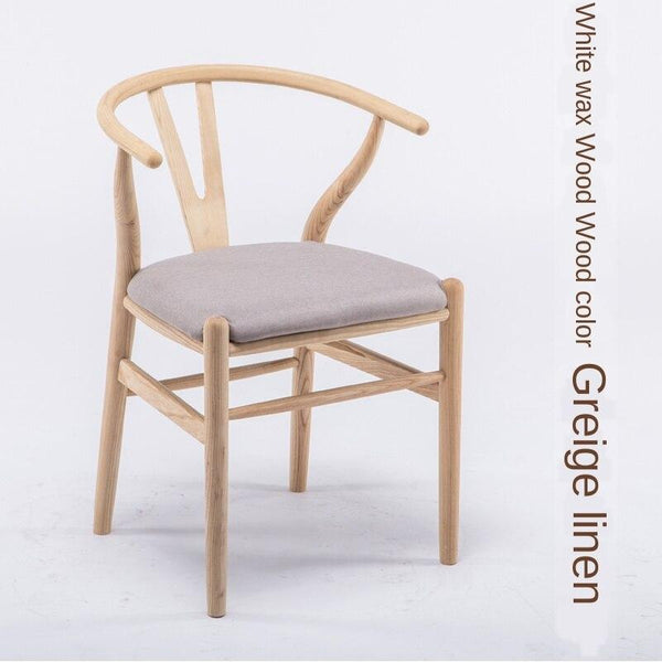 Syezyo Nordic y Dining Leisure Solid Wood Stool Back Modern Simple Creative Chair