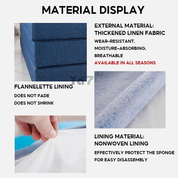 Folding mattress Folding bed Thickened sponge