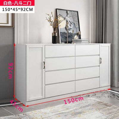 All Solid Wood Simple Modern Drawer Locker Living Room Bedroom Storage Cabinet Chest of Drawers