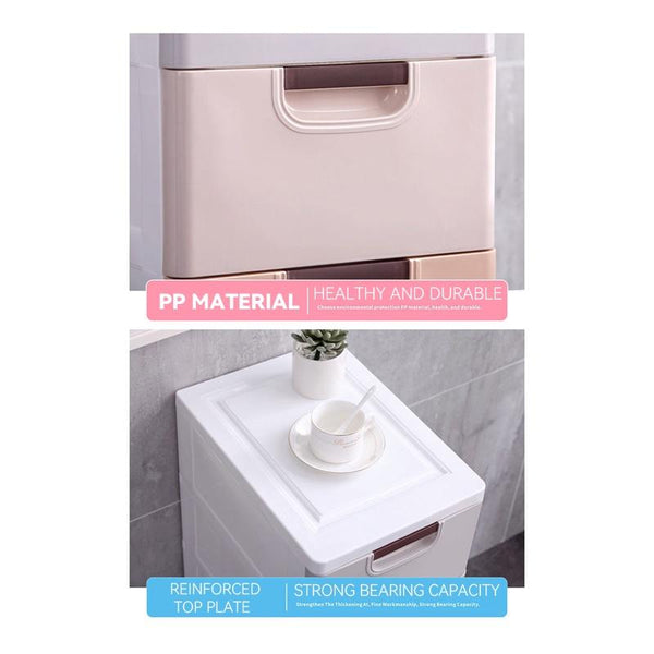 20/30/45cm Chest Of Drawers Cabinet Storage Cabinet Drawer Type Plastic Kitchen Slot Shelf Narrow