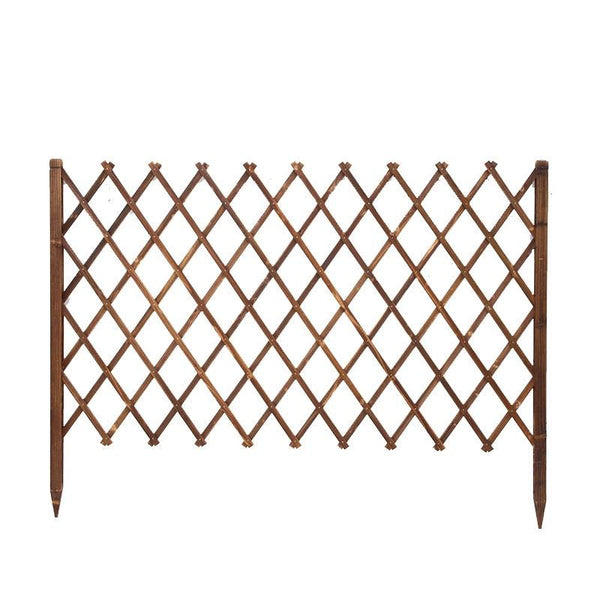Outdoor Anticorrosive Wooden Fence Guardrail Telescopic Indoor Flower Garden Courtyard Decoration