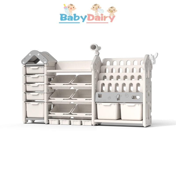 BabyDairy Kids Toy Storage Children's Kindergarten Large Capacity Baby Toys Sorting Bookshelf