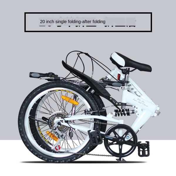 Hito 20 inch variable speed folding bike mountain bicycle shockproof male and female students