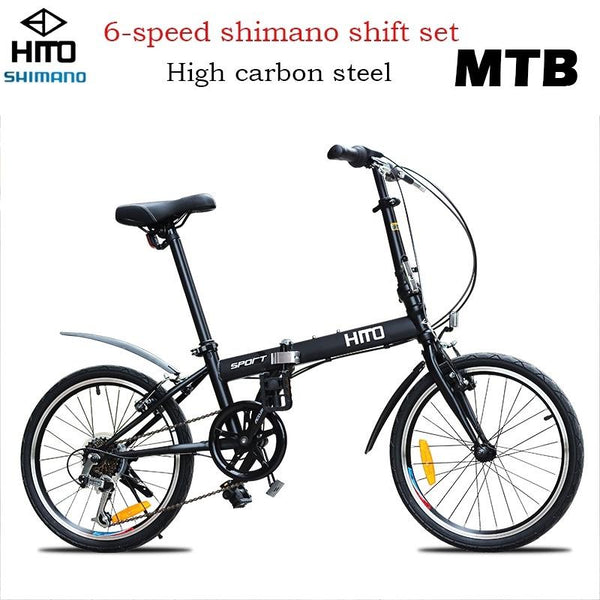 Hito Foldable Bike X6 20/22 Inch Foldable Bicycle Shimano 7-speed Variable Speed Bicycle Ultra-light