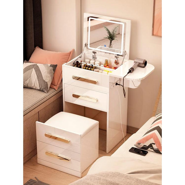 YICHANG Nordic Dressing Table Bedroom Modern Simple Small Family Type Flip Small Dressing Table Mini