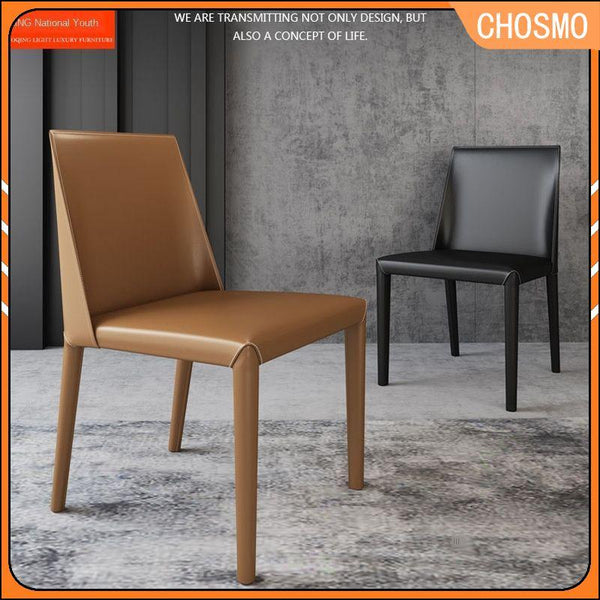 Leather Modern Minimalist Desk Make-up Net Red Back Coffee Nordic Light Luxury Dining Chair