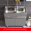 304 Sink Stainless Wash Pool Basin Steel Laundry Cabinet Bathroom Cabinets Washbasin Laundry Pool