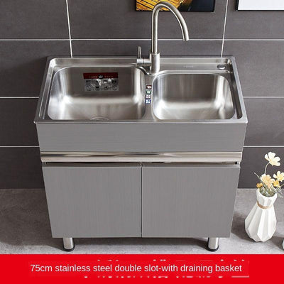 304 Sink Stainless Wash Pool Basin Steel Laundry Cabinet Bathroom Cabinets Washbasin Laundry Pool