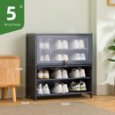 Shoe Cabinet Home Black Gray Shoe Cabinet 2022 New Flip Door Shoe Rack Cabinet