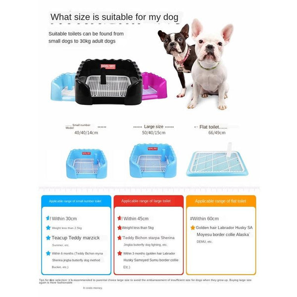 Pet Potty Urine Tray Automatic Teddy Supplies Urinal Basin Shit Small Medium Pet Flush Large Blue