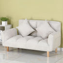 Nordic small apartment minimalist home living room bedroom fabric sofa multifunctional lazy bed