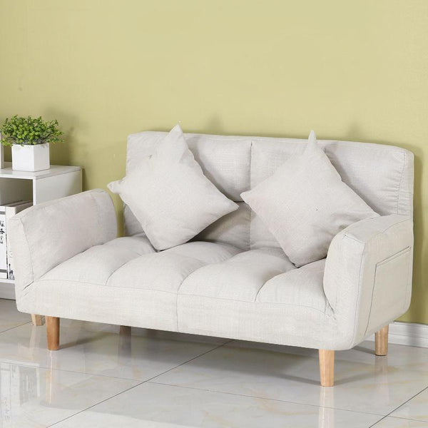 Nordic small apartment minimalist home living room bedroom fabric sofa multifunctional lazy bed
