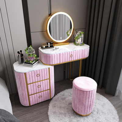 Luxury Marble Light Bedroom Net Red Style Modern Simple Storage Cabinet One Small Family Dressing