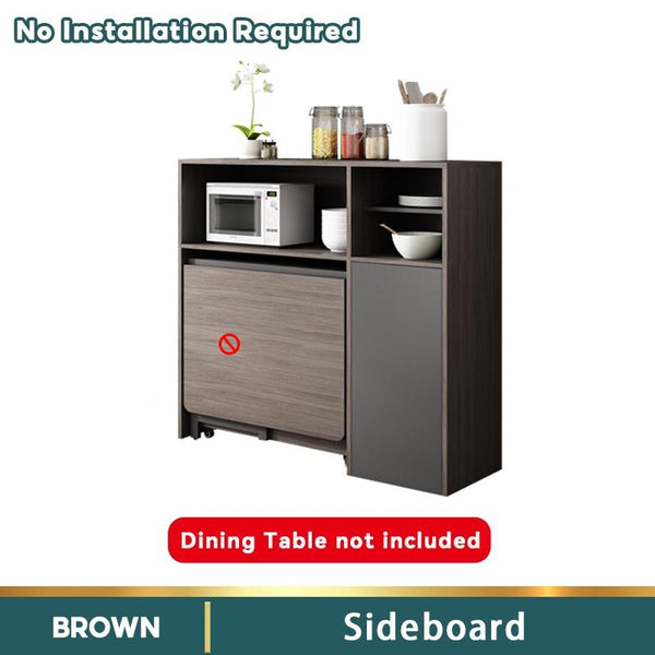 HQ Nordic Multifunctional Folding Dining Table And Chair Combination Modern Minimalist Family Home