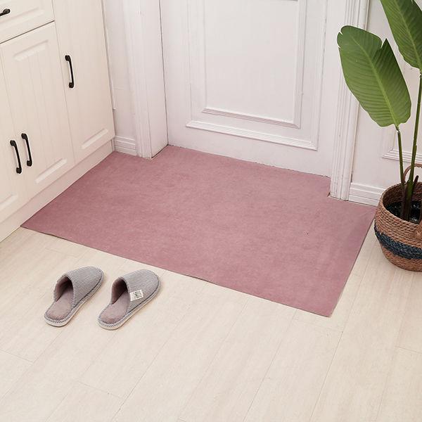 Ultra-thin Door Door-to-door Non-slip Carpet Hallway Simple Foot Can Be Cut at Will Solid Color Thin