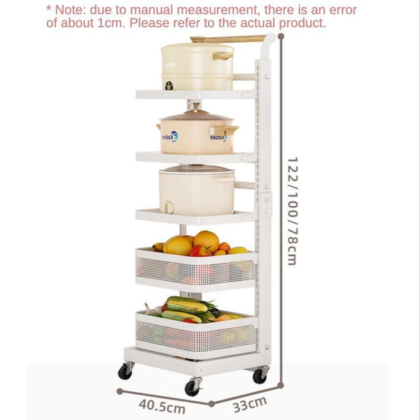 Kitchen pot rack multi-layer storage rack floor type household vegetable pot rack multi-functional