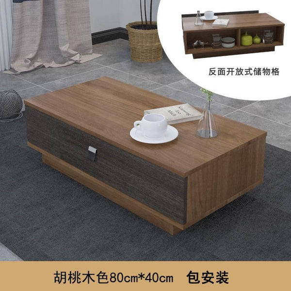 ARPER Modern Wall Hanging Tv Cabinet Ultra-thin Walnut Color Living Room Wall Shelf Solid Wood