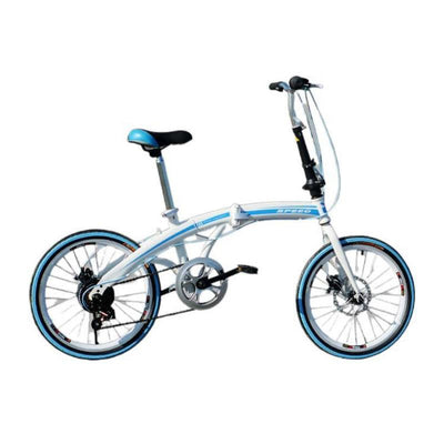 U8 Foldable Bicycle 20-inch Disc Brake 7 Speed Variable Speed High Carbon Steel Frame Student Adult