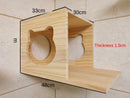 Wood Solid Magic Hanging Hand Climbing Rack Wall Type Nest Platform Soft Ladder Sisal Scratch Column