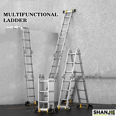 SHANJIE Household Ladder Expansion Vertical Elevator Portable Engineering Ladder Multi-functional