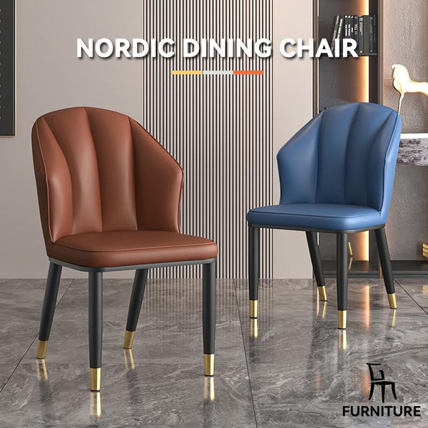 Light Luxury Dining Chair Nordic Back Chair Simple Chair Household Soft Bag Makeup Stool Ergonomic