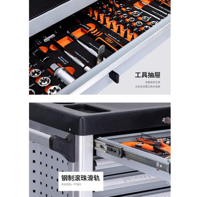 Tool Cart Heavy-duty Mobile Tool Cart Trolley Multifunctional Tool Cabinet Home Workshop Auto Repair