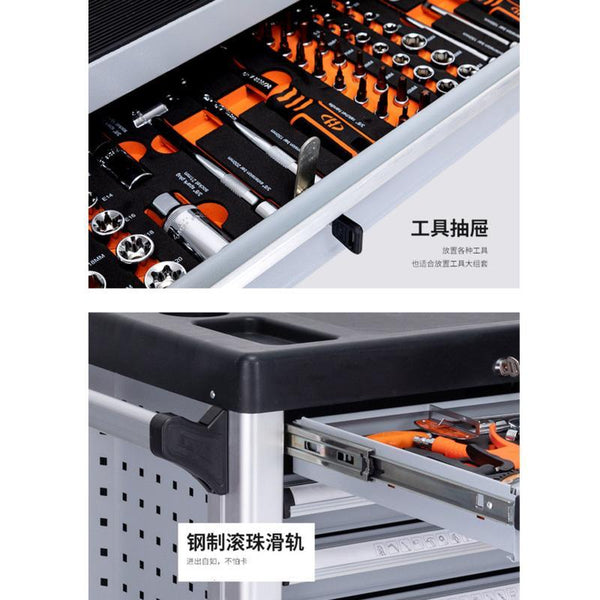Tool Cart Heavy-duty Mobile Tool Cart Trolley Multifunctional Tool Cabinet Home Workshop Auto Repair