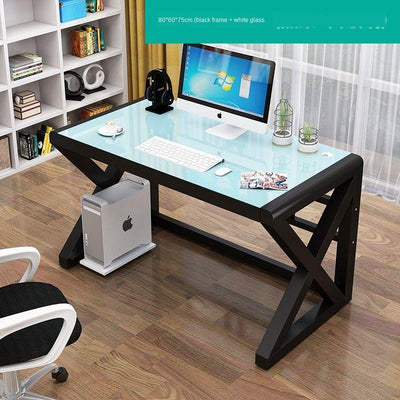 🎉Ready Stock🎉 Simple Modern Desk Writing And Chair Set Integrated Internet Cafes Game Table
