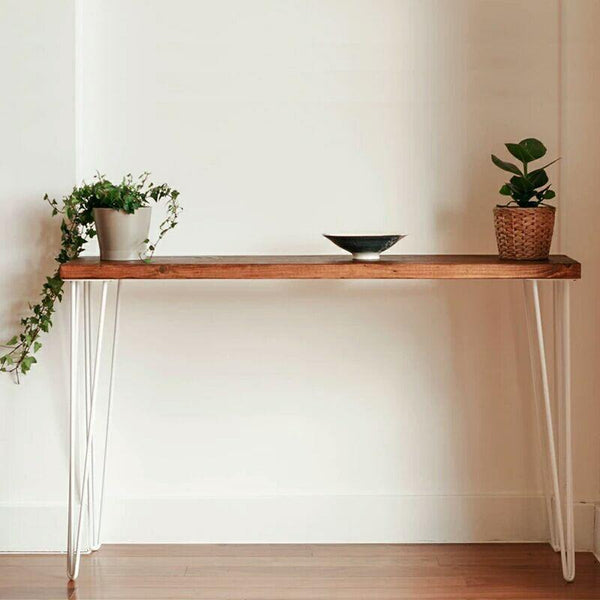 Youshang Furniture Nordic Simple Strip Rectangular Iron Solid Wood Wall Narrow Sofa Back Several