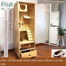 Pazazz Real Wooden Cage Villa Apartment Home Oversized Multi-storey Indoor Cat House with Toilet