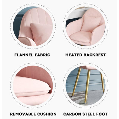 Nordic Dining Chair Makeup Soft Cushion Computer Chair Home Restaurant Backrest Stool