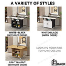 Foldable Dining Table Movable Dining Table Set Pulley Rectangular Multifunctional 4-person 6-person