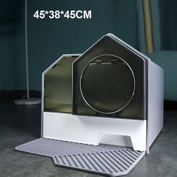 Byto Cat Litter Box Fully Enclosed Litter Box Large Space Odor-proof Cat Toilet Drawer Type Cat
