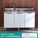 Simple stainless steel economical hearth integrated assembly kitchen cabinet household for renting